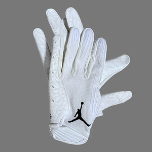 Nike Jordan Vapor Knit Fly Lock Football Gloves White Black Sz S NWT FD6992-102